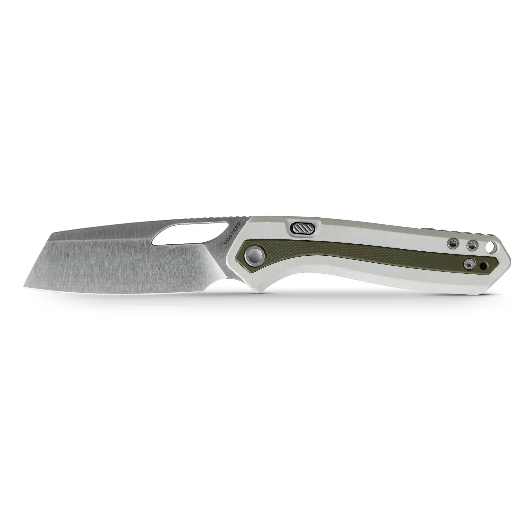 Vosteed Kroc Folding Knife – 2.99″ 14C28N Sheepsfoot, G10, Top Liner Lock