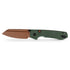 Vosteed Raccoon 2.0 A2929 – 14C28N Modified Sheepsfoot & Green Micarta Handle