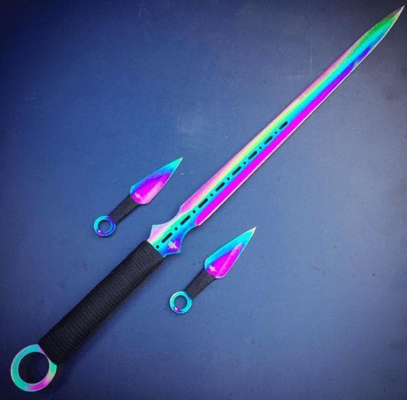 *Closeout Deal* Double Edge Saber with Dual Throwers (Pick yours)